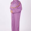 Lila zipped abaya