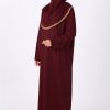 Maroon abaya