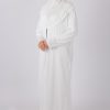 White zipped abaya