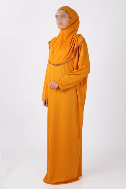 bright musturd abaya