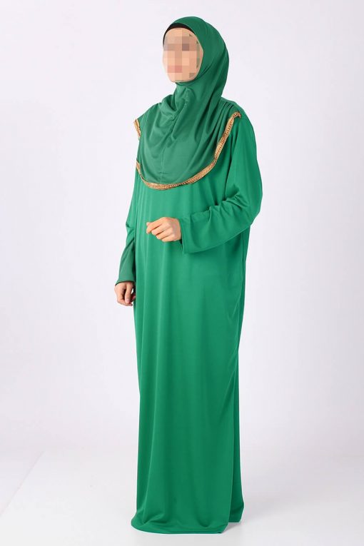 light green abaya