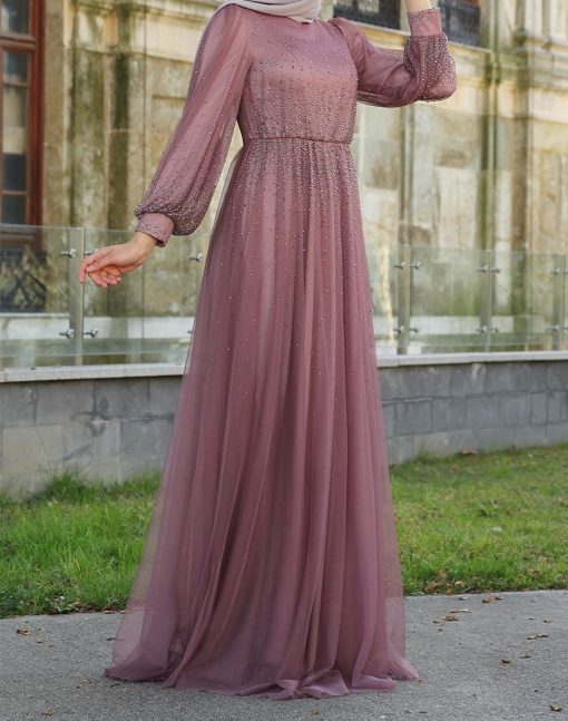 rose_color_evening_dress