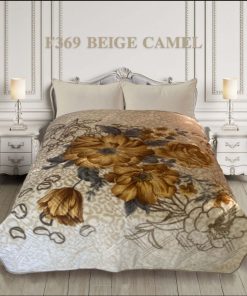 1 ply Super-Soft Mink Blanket  Beige camel [f369]